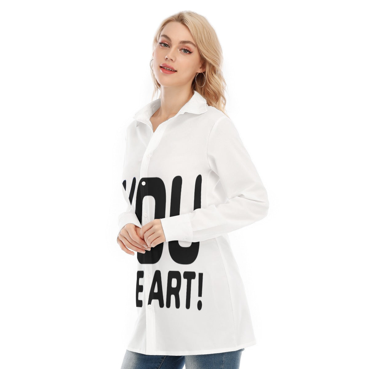 All-Over Print Women's Long Shirt