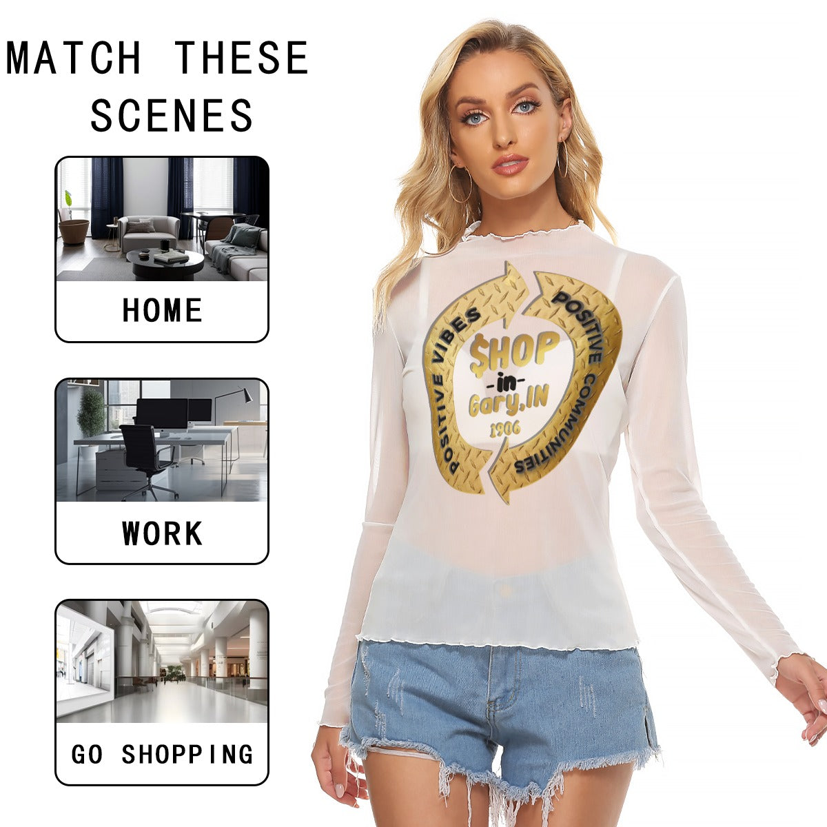 All-Over Print Women's Mesh T-shirt