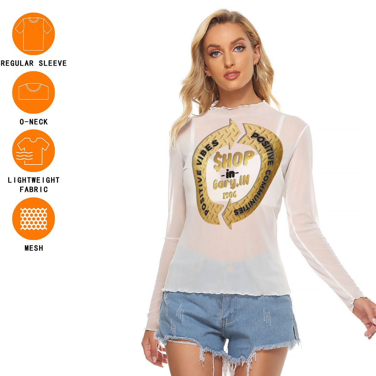 All-Over Print Women's Mesh T-shirt
