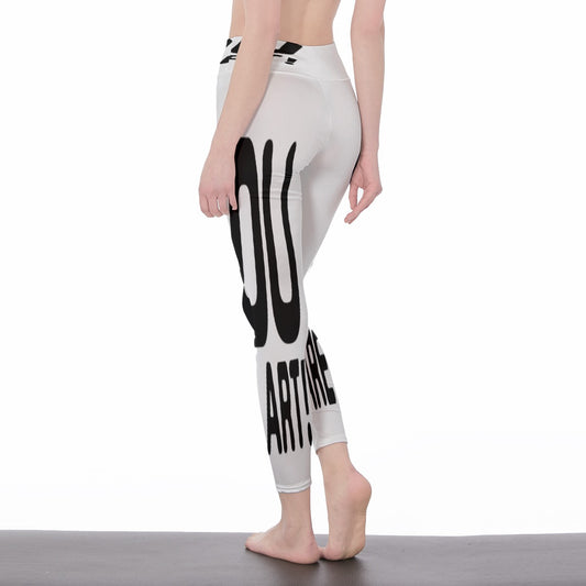 All-Over Print Women's High Waist Leggings | Side Stitch Closure