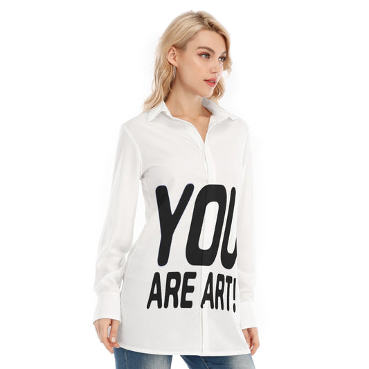 All-Over Print Women's Long Shirt