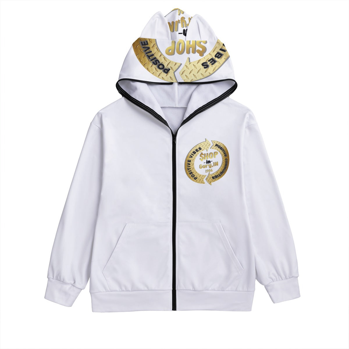 SIG All-Over Print Unisex Pullover Hoodie With Zipper Closure