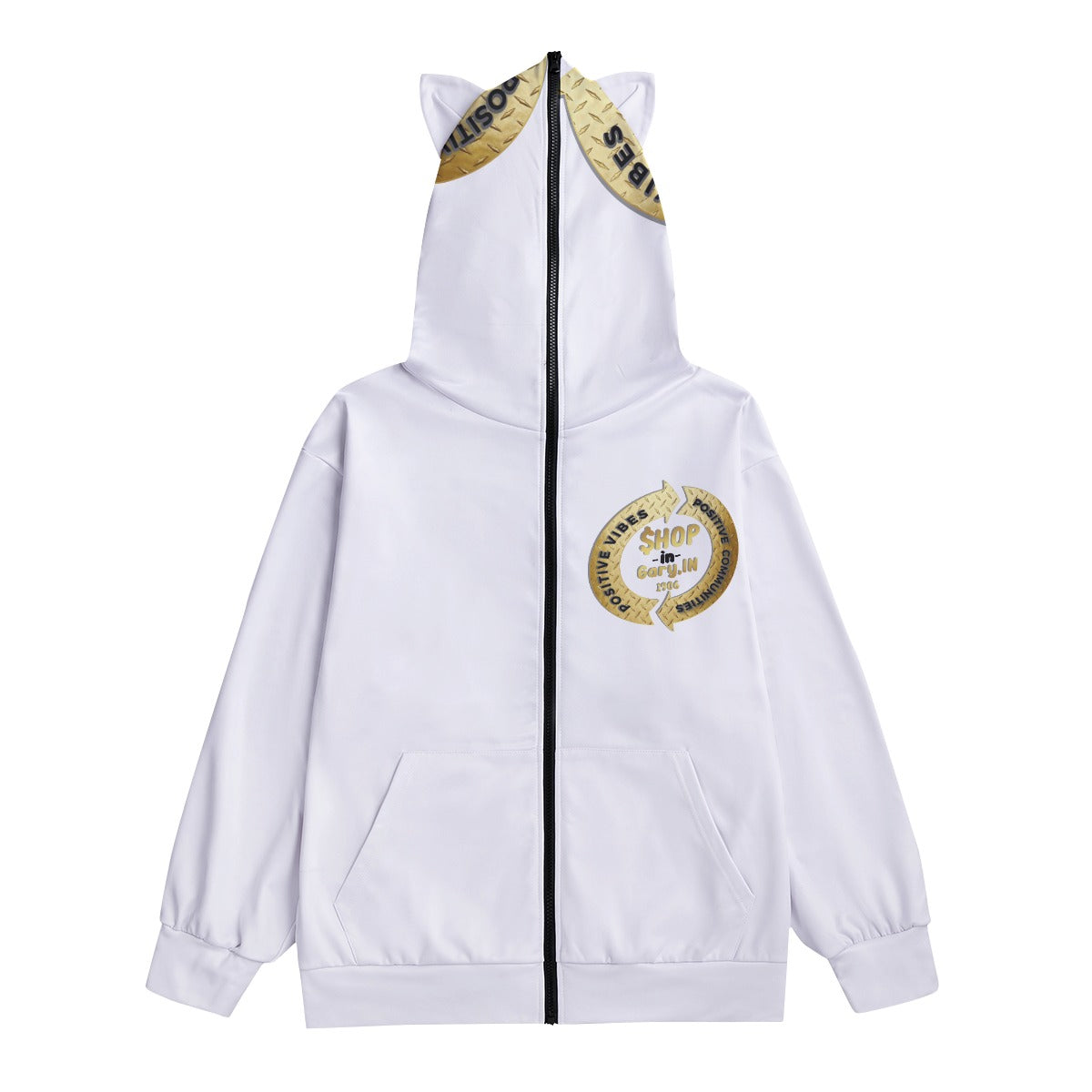 SIG All-Over Print Unisex Pullover Hoodie With Zipper Closure